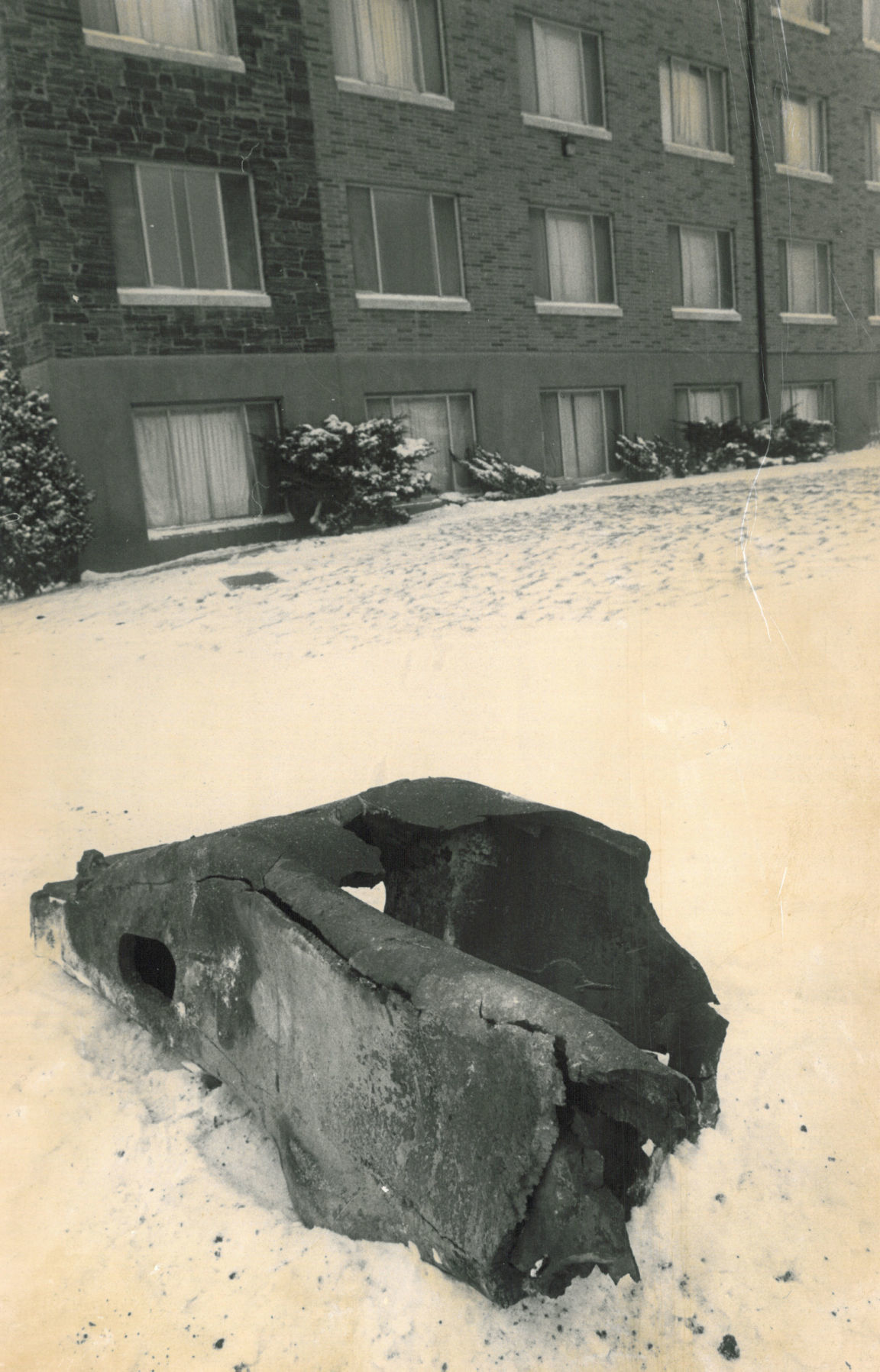 Explosion debris